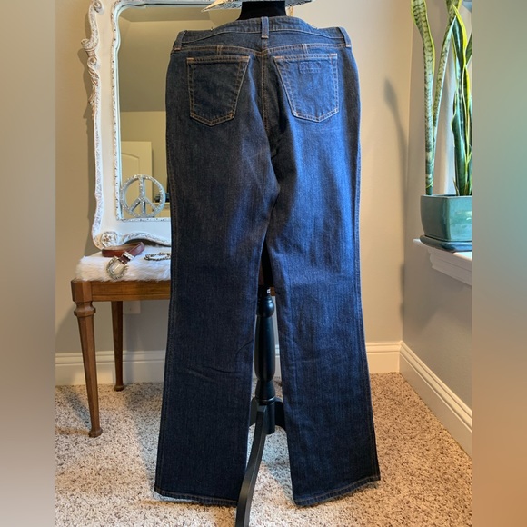 Armani Collezioni High Rise Dark Wash Wide Leg Denim Jeans Size 12 - Picture 6 of 6